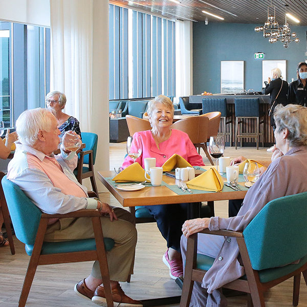Group in Skylight Restaurant